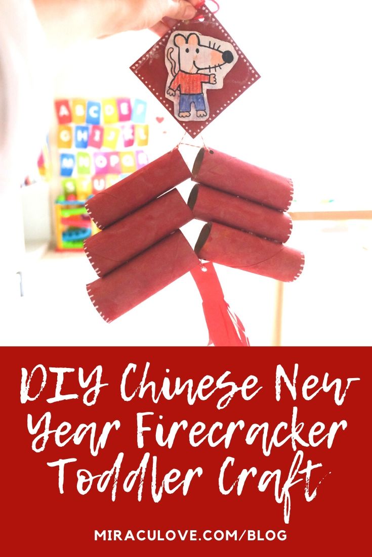 DIY Chinese New Year Firecracker Toddler Craft